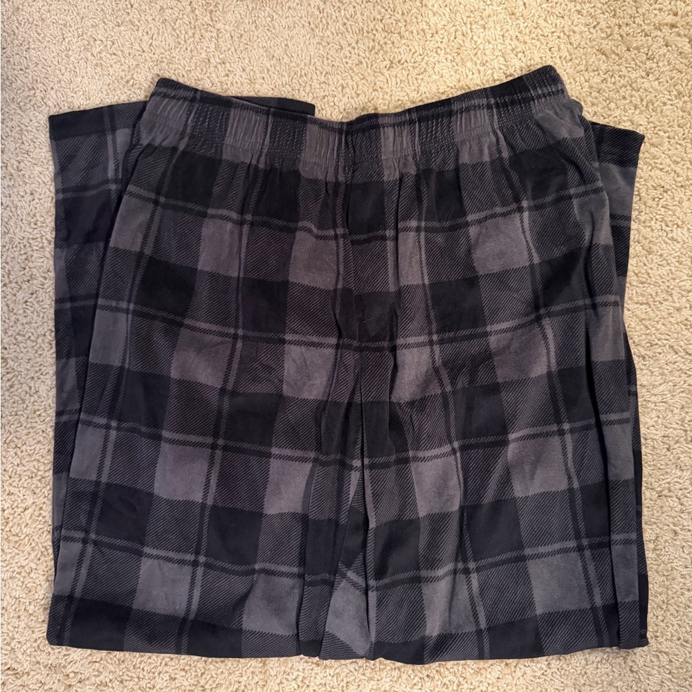 Celebrate It Black and Gray Plaid Sweatpants